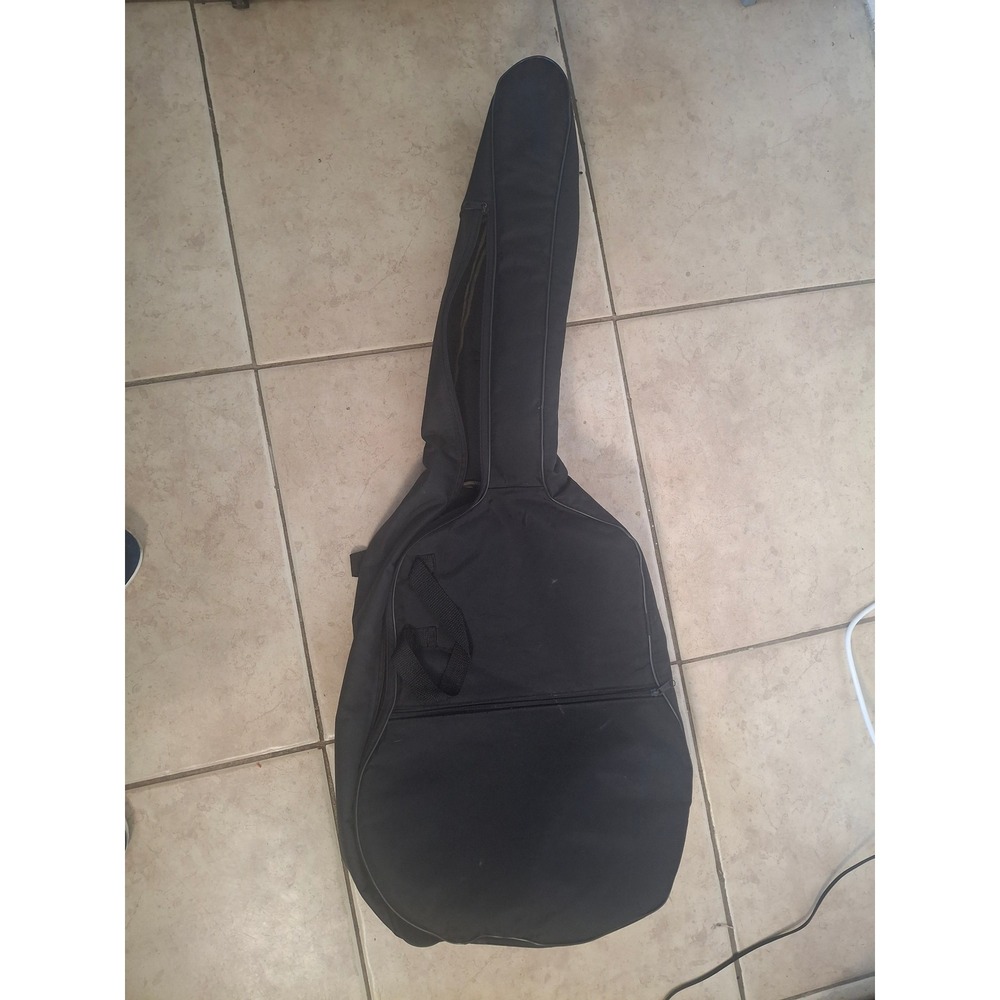 Black Acoustic Guitar Gig Bag Soft Case Padded with Shoulder Strap and Pocket